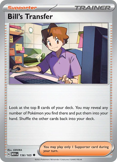 Bill's Transfer - 156/165 - Uncommon - mew