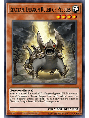 Reactan, Dragon Ruler of Pebbles - BLMM-EN121 - Secret Rare 