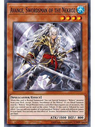 Avance, Swordsman of the Nekroz - BLMM-EN024 - Secret Rare 