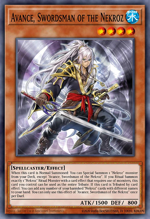 Avance, Swordsman of the Nekroz - BLMM-EN024 - Secret Rare 