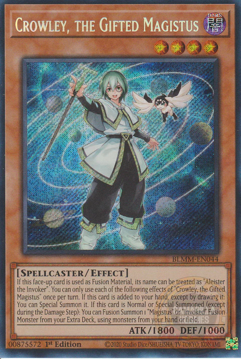 Crowley, the Gifted Magistus - BLMM-EN044 - Secret Rare 