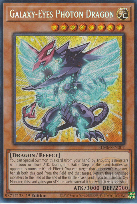 Galaxy-Eyes Photon Dragon - BLMM-EN007 - Secret Rare 