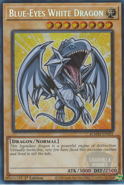 Blue-Eyes White Dragon - BLMM-EN001 - Secret Rare 