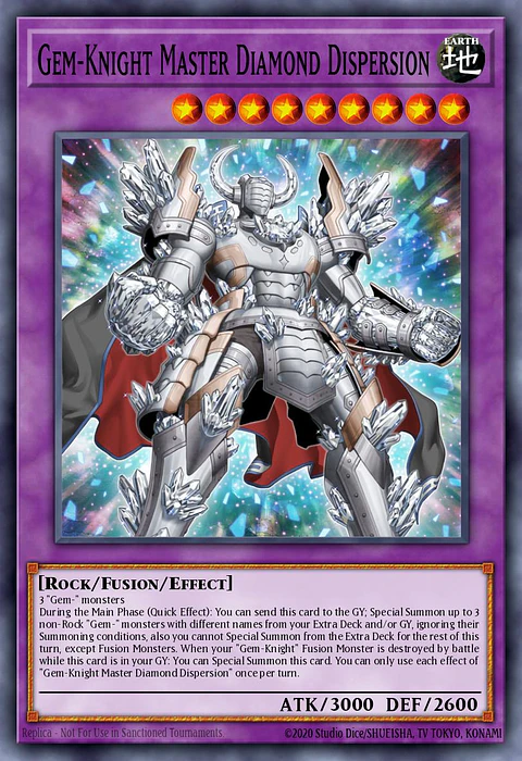 Gem-Knight Master Diamond Dispersion - BLMM-EN020 - Secret Rare 