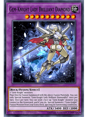Gem-Knight Lady Brilliant Diamond - BLMM-EN145 - Secret Rare 