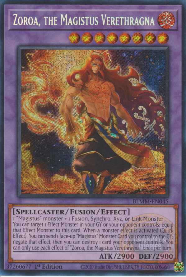 Zoroa, the Magistus Verethragna - BLMM-EN045 - Secret Rare  1