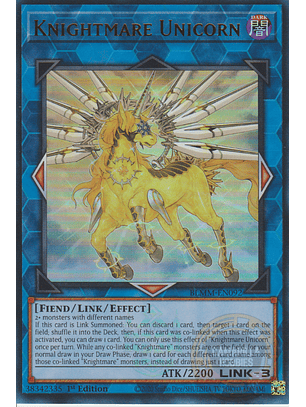 Knightmare Unicorn - BLMM-EN092 - Ultra Rare 