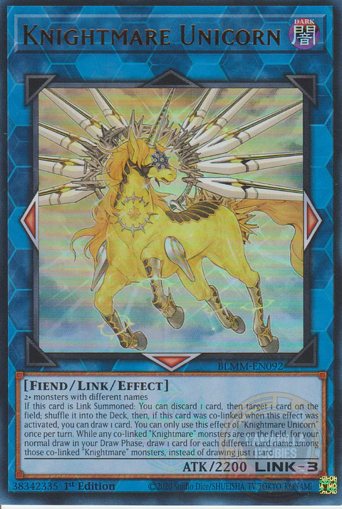 Knightmare Unicorn - BLMM-EN092 - Ultra Rare 