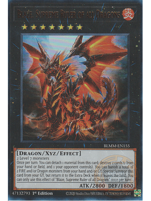Blaze, Supreme Ruler of all Dragons - BLMM-EN155 - Ultra Rare 