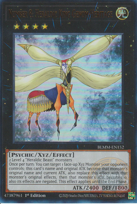 Number 8: Heraldic King Genom-Heritage - BLMM-EN152 - Ultra Rare 