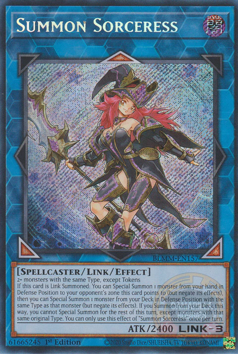 Summon Sorceress - BLMM-EN157 - Secret Rare