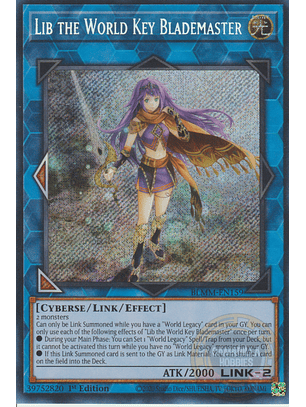 Lib the World Key Blademaster - BLMM-EN159 - Secret Rare 