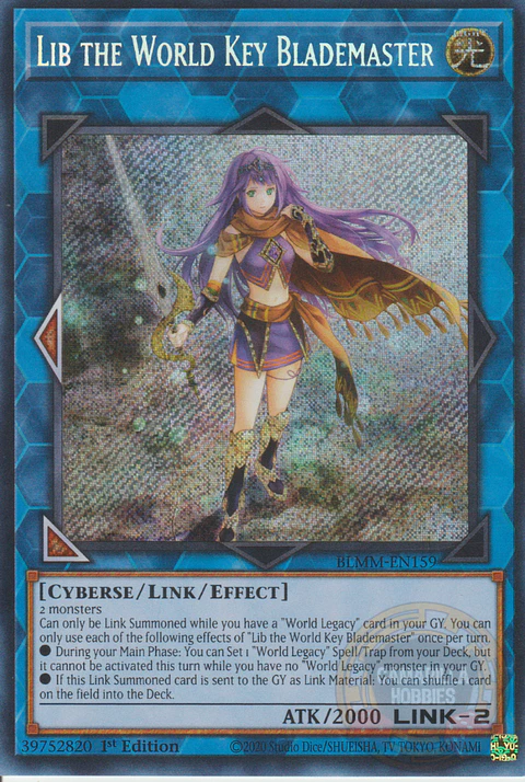 Lib the World Key Blademaster - BLMM-EN159 - Secret Rare 