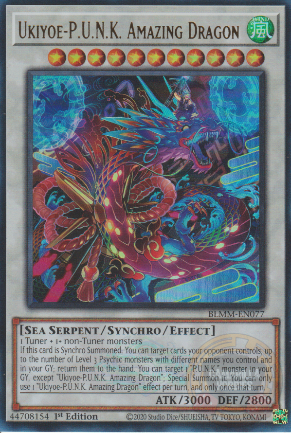 Ukiyoe-P.U.N.K. Amazing Dragon - BLMM-EN077 - Ultra Rare  1