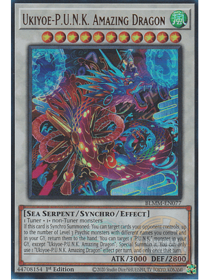 Ukiyoe-P.U.N.K. Amazing Dragon - BLMM-EN077 - Ultra Rare 