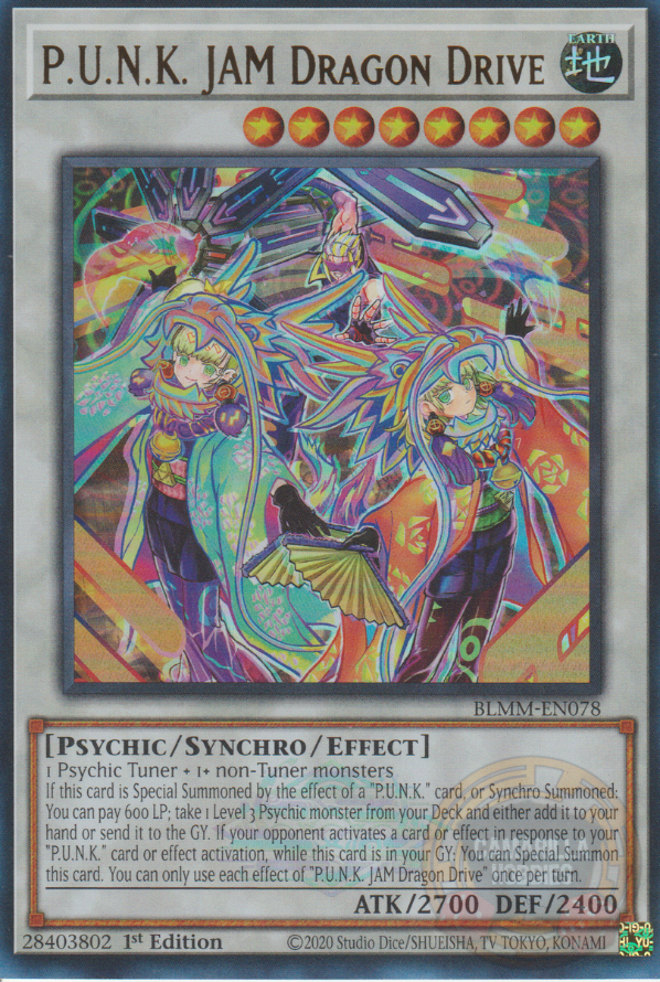 P.U.N.K. JAM Dragon Drive - BLMM-EN078 - Ultra Rare  1