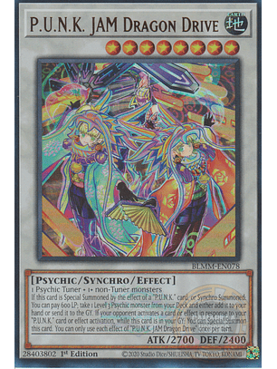 P.U.N.K. JAM Dragon Drive - BLMM-EN078 - Ultra Rare 