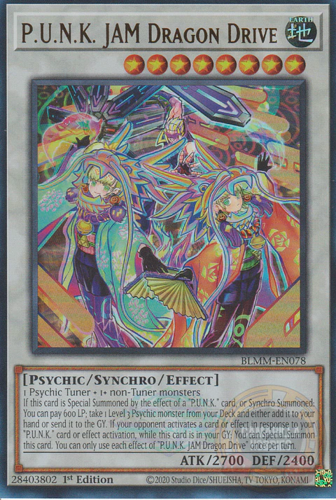 P.U.N.K. JAM Dragon Drive - BLMM-EN078 - Ultra Rare 
