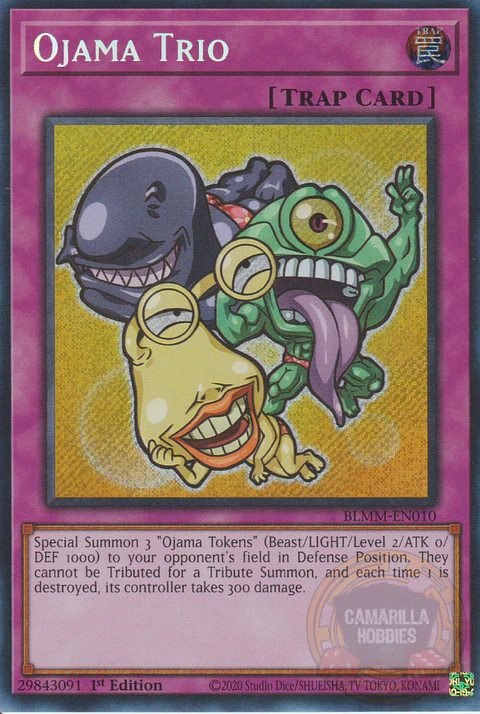 Ojama Trio - BLMM-EN010 - Secret Rare 