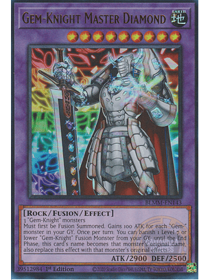 Gem-Knight Master Diamond - BLMM-EN143 - Ultra Rare 