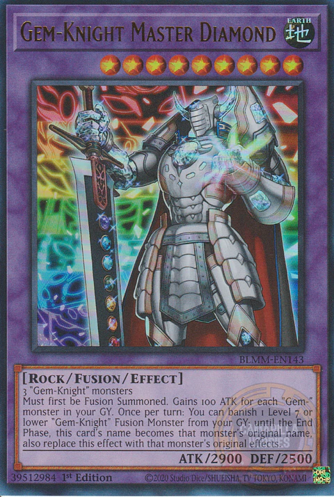 Gem-Knight Master Diamond - BLMM-EN143 - Ultra Rare 