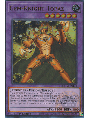 Gem-Knight Topaz - BLMM-EN138 - Ultra Rare 