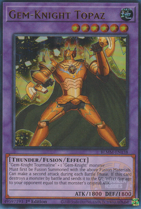 Gem-Knight Topaz - BLMM-EN138 - Ultra Rare 