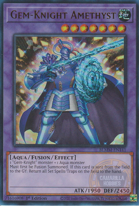 Gem-Knight Amethyst - BLMM-EN141 - Ultra Rare 