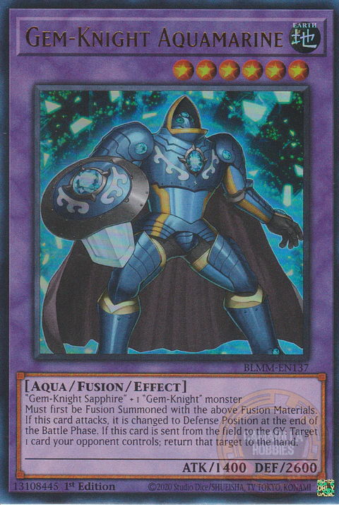 Gem-Knight Aquamarine - BLMM-EN137 - Ultra Rare 