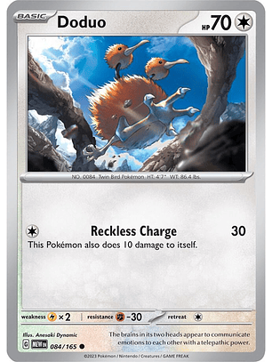 Doduo - 084/165 - Común - MEW