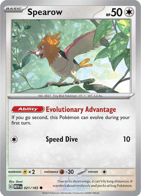 Spearow - 021/165 - Común - Mew