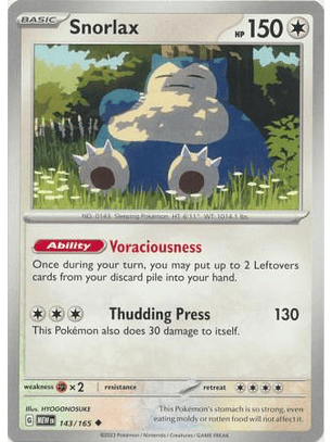 Snorlax - 143/165 - Uncommon - Mew