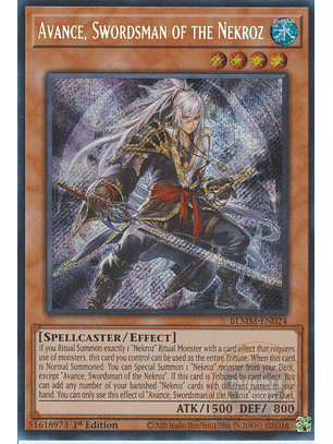 Avance, Swordsman of the Nekroz - BLMM-EN024 - Secret Rare 