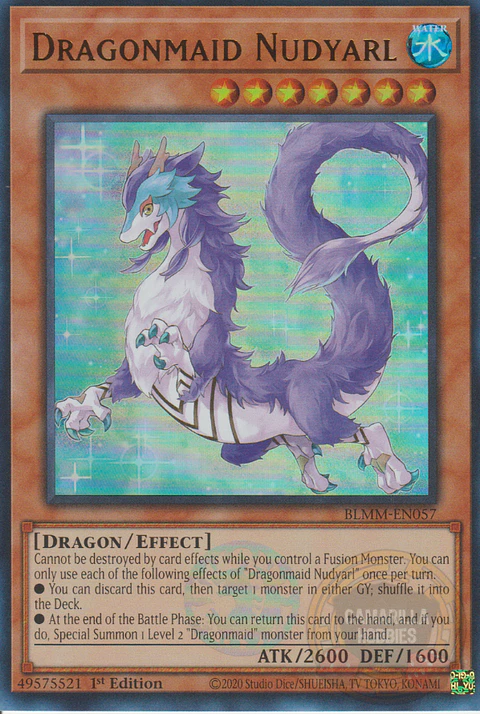 Dragonmaid Nudyarl - BLMM-EN057 - Ultra Rare 