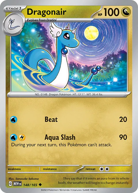 Dragonair - 148/165 - Uncommon - Mew