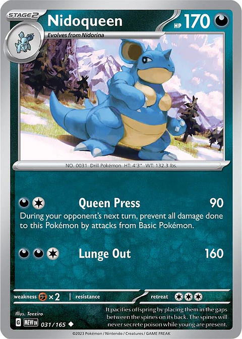 Nidoqueen - 031/165 - Uncommon - Mew