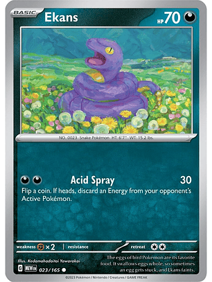 Ekans - 023/165 - Common - Mew