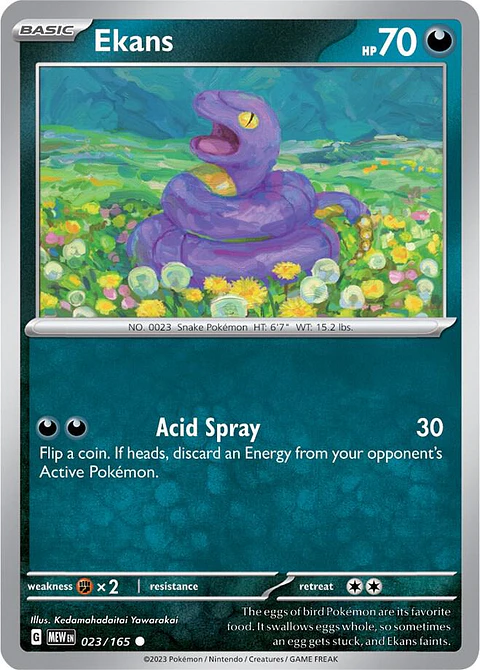 Ekans - 023/165 - Common - Mew