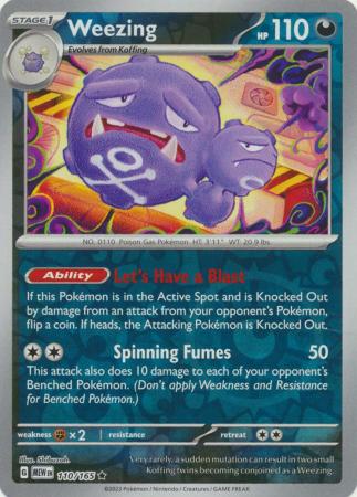 Weezing - 110/165 - Holo Rare - Mew 1