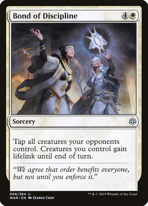 Bond of discipline - WAR - U