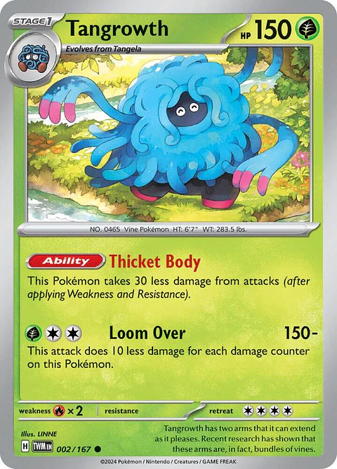 Tangrowth - 002/167 - Common - TWM 