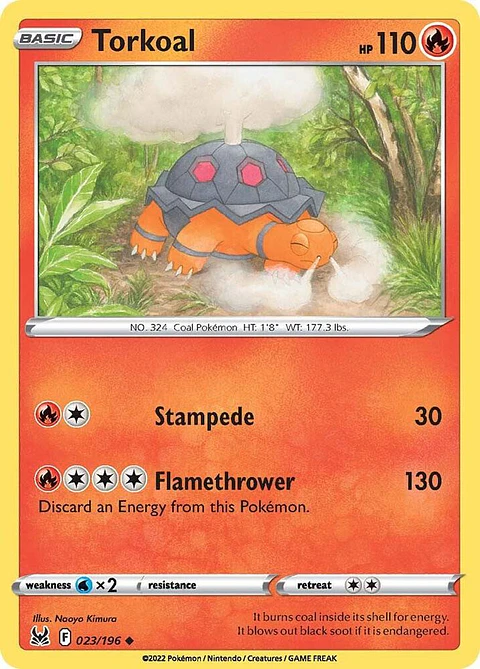 Torkoal - 023/196 - Uncommon - LOR 