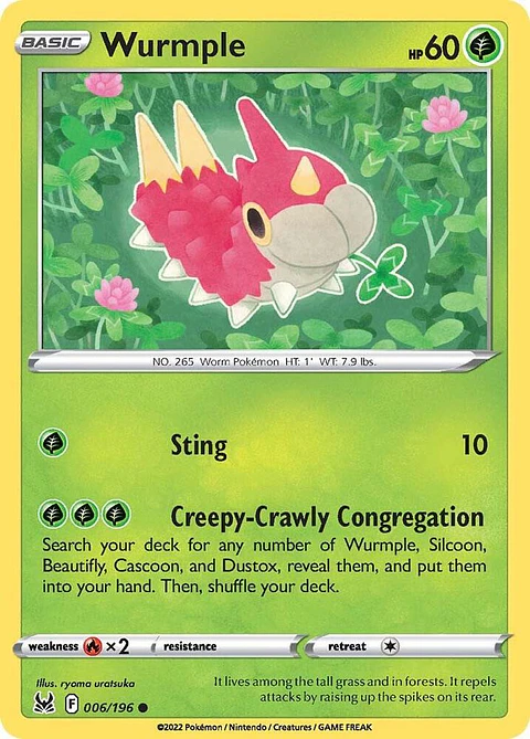Wurmple - 006/196 - Common - LOR 