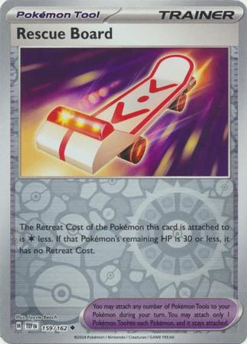 Rescue Board - 159/162 - Uncommon Reverse  - TEF