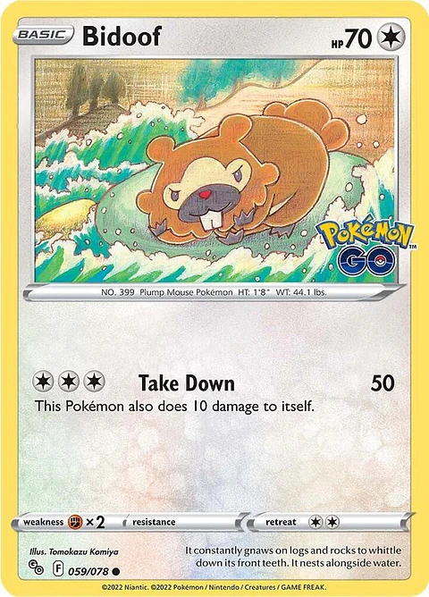 Bidoof - 059/078 - Common - GO