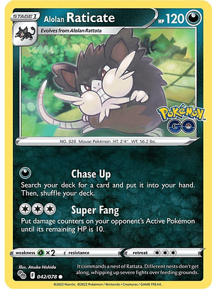 Alolan Raticate - 042/078 - Common - GO