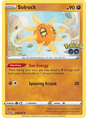 Solrock - 039/078 - Uncommon - GO