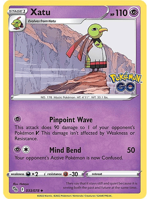 Xatu - 033/078 Uncommon - Pokémon Go