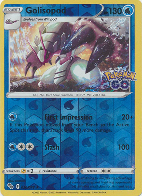 Golisopod - 026/078 - Holo Rare - Go