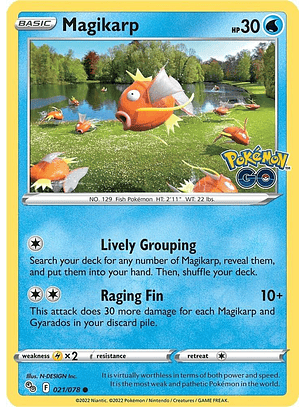 Magikarp - 021/078 - Common - GO 
